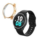 kwmobile 2x フレームカバー 対応: Samsung Galaxy Watch 5 (40mm) ケース - スマートウォッチ 保護 耐衝撃 - 黒色/ピンクゴールド