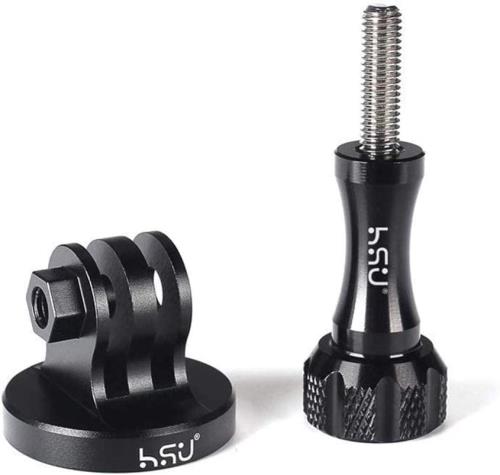 HSU アルミ三脚マウントアダプタセット つまみネジ付き GoPro Hero12/11/10/9/8/Max/7/6/5対応 1/4ネジ..