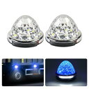 Cartist LED サイドマーカーランプ 路肩灯 両面発光 トラック専用 2023年 最新型 IP67 DC 10-50V 無極性 丸型 新型LEDマーカー...