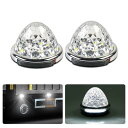 Cartist LED サイドマーカーランプ 路肩灯 両面発光 トラック専用 2023年 最新型 IP67 DC 10-50V 無極性 丸型 新型LEDマーカー...