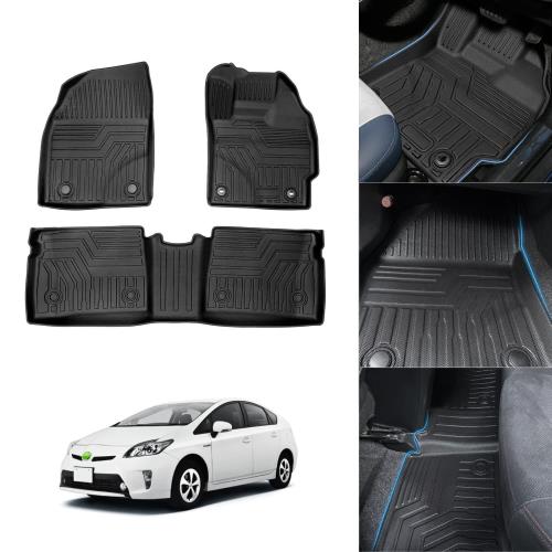 Cartist トヨタ プリウス 30系 ZVW30 フロアマット カーマット 車用 3Dフロアマット セカンドマット PRIUS30 前後期 H21.05～H27.12 立体構造 防水マット 車種専用設計 滑り防止 耐汚れ TPE素材 カスタムパーツ 取付簡単 保護パーツ カー用品 3PCSセット
