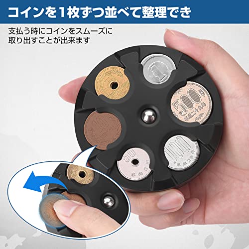 JOYTUTUS 携帯コインホルダー 29枚 小銭入れ 丸型 人気 コインホルダー お金 コインケース 便利グッズ ストレス解消 コイン ケース 収納 小銭ケース 硬貨ケース コインキャッチャー ウェブマネー 財布 小銭 仕分け コイン ホルダー コレクション おしゃれ 暇つぶしグッズ [ブ 3