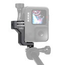 HSU GoPro 縦撮りマウント アルミ垂直マウント gopro アダプター 横撮り 縦撮り GoPro Hero 12/11/10/9/8/7/6/5/4/3/.ほとんどのアクションカメラに適用アクセサリー