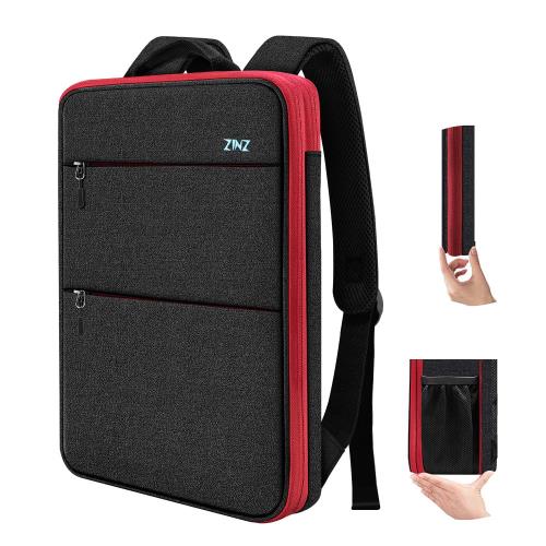 [ZINZ] 超薄 拡張可能 15 15.6 16インチ PCバックパック ビジネスリュック USB充電ポート通勤 通学 旅行 パソコン バッグ, B03RD01