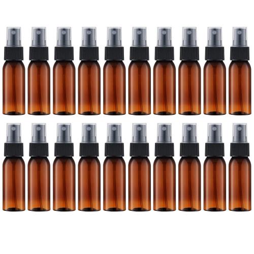 YINKE 小分けボトル 30ml スプレーボトル プラスチック製 遮光スプレーボトル キャップ付 詰め替え容器 携帯用 小分けボトル 小分け用 20個セット