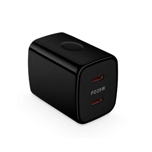 USB コンセント 急速充電 (25W/PD3.0*2/PSE済/PPS対応) USB-C 急速充電 iPhone 充電器 Type-C 充電器 スマホ充電器 アイフォン iPhone/iPad/AirPods その他USB-C機器対応 (ブラック)