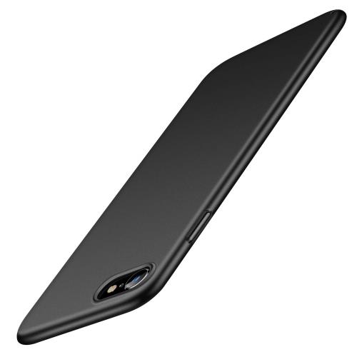 2024最新・超薄TORRAS iPhone se ケース se第3世代 iPhone 8・ se2・7 ケース 薄型 4.7インチ 対応 PC [ ガラスフィルム付属] 指紋防止 擦り傷防止 耐衝撃カバー (ブラック) Wisdom Series