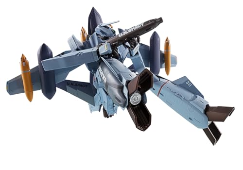 HI-METAL R マクロスゼロ VF-0Aフェニックス(工藤シン機) ＋ QF-2200D-B ゴースト 約140mm ABSダイキャストPOM製 塗装済み可動フィギュア