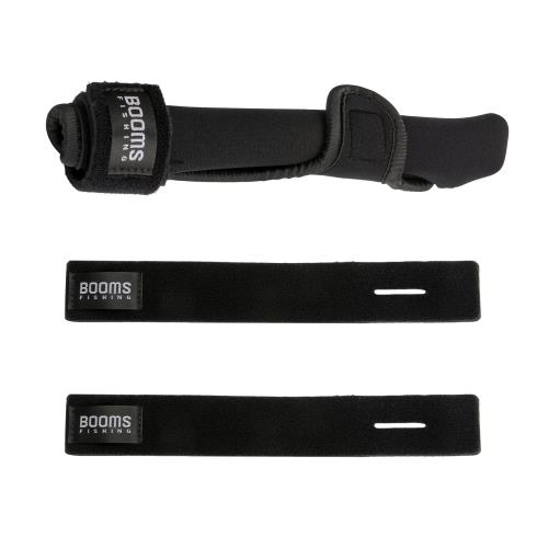 Booms Fishing RS5 トップカバー 保護用ロッドティップカバー ロッドベルト2本付き ブラック