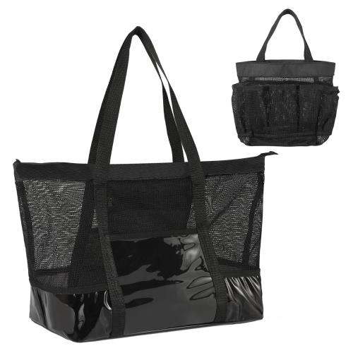 [MoKo] プールバッグ 大容量20L ビーチバッグ スイミングバッグ 水泳バッグ 通気メッシュ 底部PVC 広い..