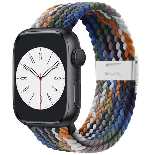 アップルウォッチ バンド Apple Watch バンド 編み込み 伸縮 調整可能 ソロループ Series 8 7 6 SE 5 4 3 2 1 Ultra 49mm 45mm 44mm 42mm 41mm 40mm 38mm 全機種対応 スポーツバンド ナイロン ベルト (プライドエディション, 49mm/45mm/44mm/42mm)