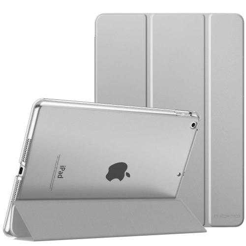 iPad 9 ケース 2021 MoKo iPad 10.2 ケース 第9/8/7世代(2021/2020/2019) 半透明 オートスリープ機能 ..