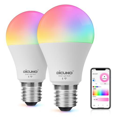 Works with AlexaǧDiCUNO ޡŵ E26 LEDŵ 60W 9W 800lm ĴĴ Alexa Go...