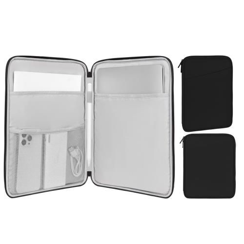 iPad Pro 12.9インチ ケース MoKo タブレットケース 12.9インチまでのデバイス対応タブレットバッグ 小学生 ランドセルに入る Chromebook/iPad Air/Pro 13インチ 2024/iPad Pro 11/12.9などタブレットPCに適用 ポリウレタン製 大容量 耐衝撃 Magic Keyboard/Smart Keyboard F