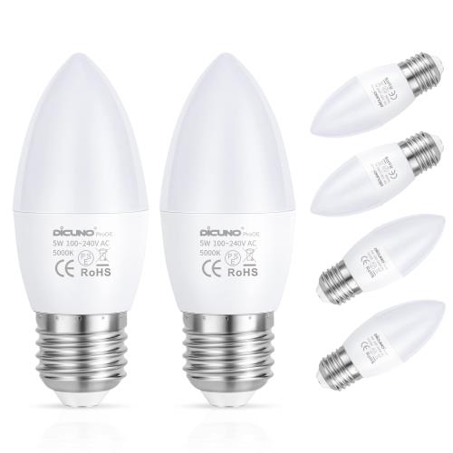 DiCUNO LEDŵ E26 ǥꥢ 5W 40WǮŵ 450LM  5000K Ra98+ 鿧AC100V...