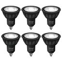 DiCUNO E11口金 LED電球 スポットライト 調光器対応 7W 75W形ハロゲン電球相当 昼白色 5000K 750lm LEDスポットライト 広角 高輝度 AC100V PSE認証済み ブラック 6個入