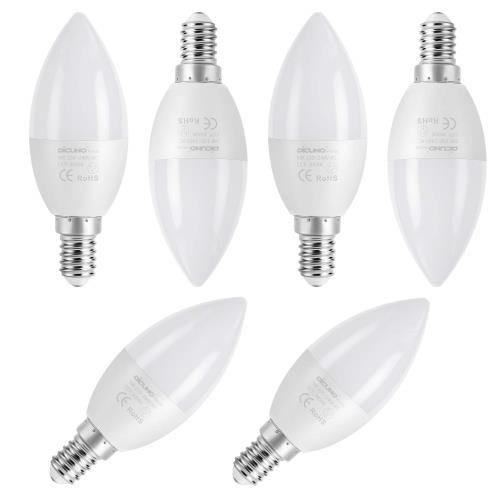 DiCUNO LEDŵ E12 ǥꥢ 5W 40Wϥ 450LM ŵ忧 3000K 鿧 Ra98+ AC100...