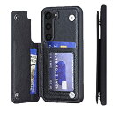 AnrekSAMSUNG Galaxy S23 / docomo SC-51D / au SCG19 用 ケース 手帳型 財布型 新型 防水 き 衝撃吸収 軽量 め 多機能 落下保護 手帳型 ケース(ブラック)サムスンscg19 ギャラクシーs23 ドコモsc51d 高級 PU革 磁石吸着 ポケッ 片手操作背面 IC カード 収納 横置き機能 ケ