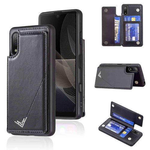 Anrek���� SONY Xperia Ace II/docomo SO-41B �� ���� �����ɥ����� ��Ģ�� ���䡼���� ���̥��С� �� �֥�å� �˥��ˡ� �������ڥꥢ ������ �ɥ���so41b ���ޥۥ����� �����ɥޥ��ͥå� �����ɼ�Ǽ ���֤���ǽ PU�쥶�� ���۷� ���ӥ��С�xperia aceii BLACK