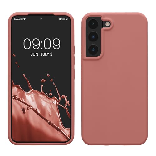 kwmobile スマホケース Samsung Galaxy S22対応 ケース - TPU リキッド シリコン カバー - 耐衝撃 傷防止 サラサラ Case