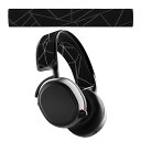kwmobile ヘッドバンドカバー SteelSeries Arctis 7 / Arctis 9 / Arctis 9X / Arctis PRO対応 ヘッドバンド - 交換用 プロテクター 黒色/グレー