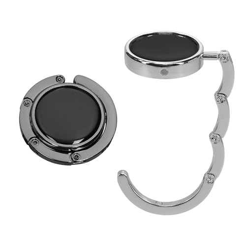 kwmobile 2x バッグハンガー 折り畳み かばん掛け - バッグホルダー フック デスク テーブル カバン置..