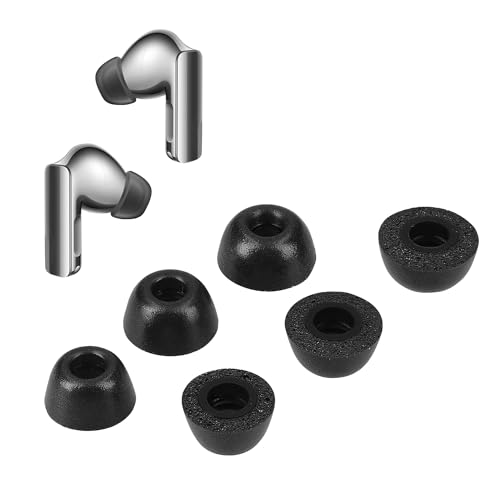 kwmobile 6x Huawei FreeBuds Pro 3対応 イヤーピース - 交換用 イヤーチップ パッド S/M/Lサイズ 黒色