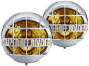 IPF フォグランプ ハロゲン H4 丸形 直径200mm Hi/Lo切替 イエロー 12V用 2個セット ドライビング/フォグ配光切替 イエローレンズ メッキ...