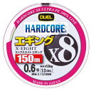DUEL ( デュエル ) PEライン 釣り糸 HARDCORE X8 エギング ライン 釣りライン 釣具 高強度 高感度 0.6号 150m 10m×3色/マ...