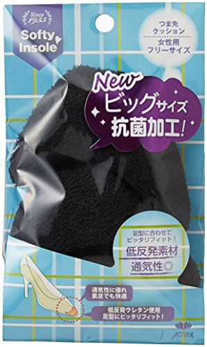 [アクティカ] 低反発つま先クッション アクティカシリーズ 192/347 レディース ブラック(BIG) フリーサイズ