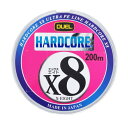 DUEL(デュエル) HARDCORE(ハードコア) PEライン 0.8号 HARDCORE X8 200m 0.8号 マーキングシステム/10m×5色 H32...