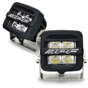 IPF フォグランプ LED 2インチ 角型 2200lm(27,000cd) 6000K ホワイト 12V用 2個入 ドライビング配光 ダブルサイズ 軽量 コ...