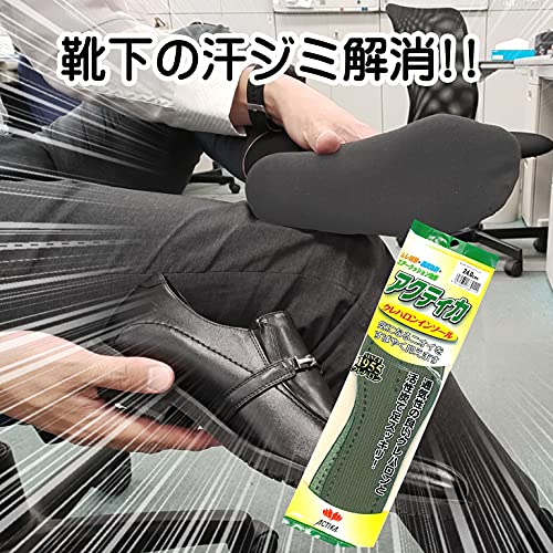[アクティカ] 発売以来44年間愛されてきた ベーシック インソール 活性炭入り 足ムレ 消臭 24.5-28cmサイズ別 ブラウン 26.0cm