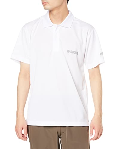 楽天FIDELADUEL ハードコア ドライポロシャツ UVカット 吸汗 速乾 メンズ半袖 フィッシングウェア アウトドア L ホワイト