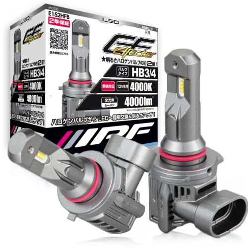 IPF ヘッドライト フォグランプ LED 車用 HB3 HB4 4000lm 4000K 温白色 