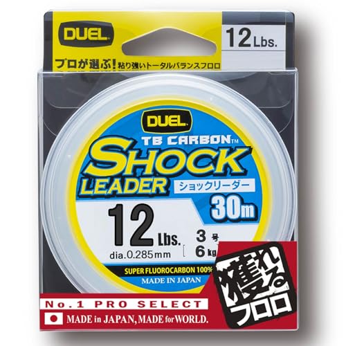 DUEL(デュエル) フロロライン 12Lbs. TB CARBON ショックリーダー30m 12Lbs. ナチュラルクリア H3504