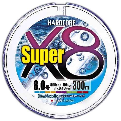 DUEL (ǥ奨) PE饤  HARDCORE ѡ X8 饤 饤  ⶯ ⴶ 8.0 300m ...