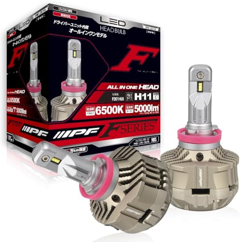 IPF إåɥ饤 LED  H11 5000lm 6500K ۥ磻 12V 24V 2 ָб ɥ饤С˥åȰ...