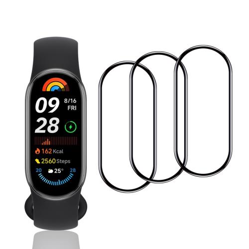 用 Xiaomi Smart Band 9 フィルム 3枚 シャオミ スマートバンド9 保護フィルム ...