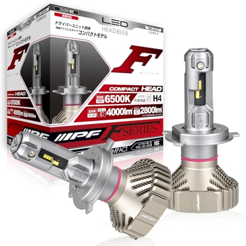 IPF إåɥ饤 LED  H4 Hi Lo 4000lm 2800lm 6500K ۥ磻 12V 24V 2 ָ...