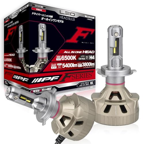 IPF إåɥ饤 LED  H4 Hi Lo 5400lm 3800lm 6500K ۥ磻 12V 24V 2 ָ...