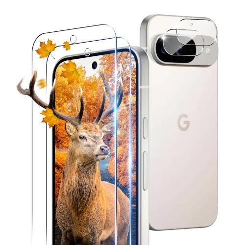 2+2枚セット 指紋認証対応 用 Google Pixel 9 ガラスフィルム 2枚 Pixel 9 ...