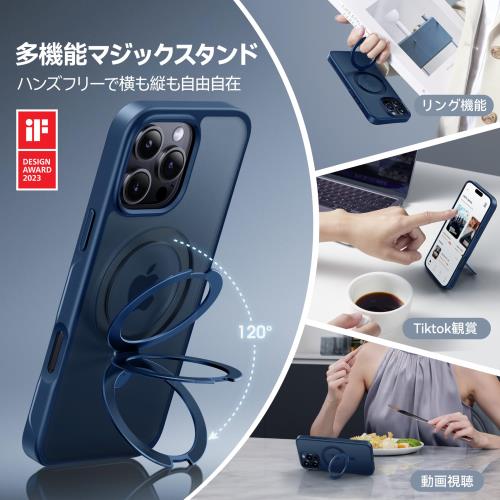 2024ɬ����4in1¿��ǽ����CASEKOO iPhone16 Pro Max �� ������ �Ʒ�MIL���� ����ξΩ �����ɻ� �ޥåȻž夲 25W��®�����б� MagSafe�б� �����ɻ� ����ȾƩ�� ���ޥۥ����� ���ȥ�åץۡ����դ� �磻��쥹�����б� �����ե���16proMax�� ������ 6.9������ʥ֥롼��