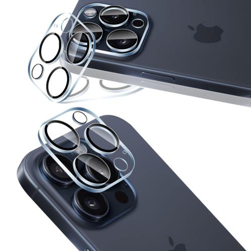 用 iPhone16 Pro/iPhone 16 Pro Max カメラレンズ 保護 カバー 2枚 2枚セット 日本旭硝子製 用 アイフォン16プロ/アイフォン16プロマックス カメラフィルム 用 いPhone16pro/ いPhone16pro max 強化ガラス レンズ保護フィルム ケース 硬度9H 全面保護 耐衝撃 用 iPhone16 Proのサムネイル