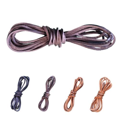 [アクティカ] 靴ひも 牛革靴紐 ブラウン 140cm