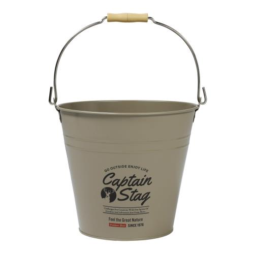 キャプテンスタッグ(CAPTAIN STAG) アウトドア バケツ CS ブリキバケツ 10L 木柄