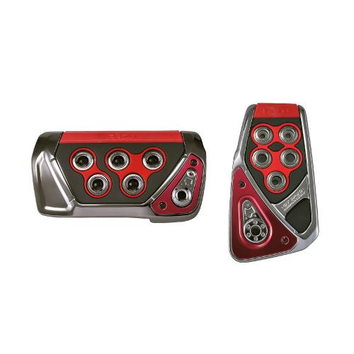 カーメイト(CARMATE) 車用 本格 GT ペダル セット RAZO GT SPEC ATーS アルミダイキャスト レッド アルマイト アクセル ・ ブレーキ カバー RP101RE