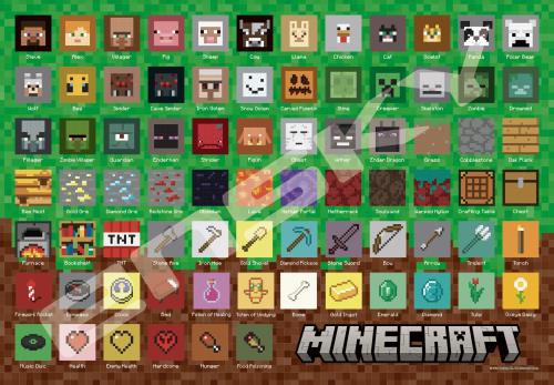 󥹥(ENSKY) MINECRAFT ޥ󥯥ե Pixel Icons 5173.5cm ѥ 1000ԡ J...