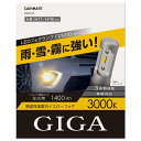 カーメイト(CARMATE) 車用 LED フォグランプ GIGA F2800シリーズ H8 H11 H16 3000K 明るいイエロー光 1400lm 車検対応 BW5122