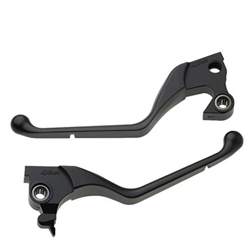 キジマ (kijima)バイク バイクパーツ スリムレバーアルミダイキャスト ブラック ベアリング入り14y Sスター HD-04372